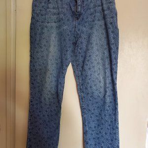 JJill Flowered Jeans